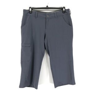 The North Face Cargo Capri Pants Women's Plus Size 14 Gray Stretch Hiking Casual